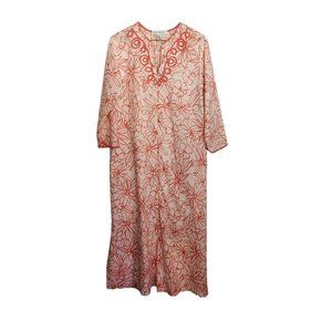 Vintage Oscar de la Renta Cotton Robe House Dress Size S